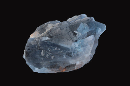 Blue Fluorite cubic cluster with Clear Calcite 168.8g Rocks and Things