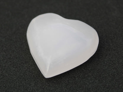 Mangano Calcite hand-carved heart 13-19g Rocks and Things