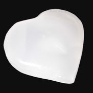 Mangano Calcite hand-carved heart 20-29g Rocks and Things