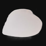 Mangano Calcite hand-carved heart 30-39g Rocks and Things