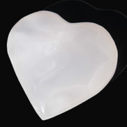 Mangano Calcite hand-carved heart 30-39g Rocks and Things