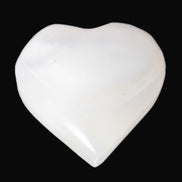 Mangano Calcite hand-carved heart 30-39g Rocks and Things