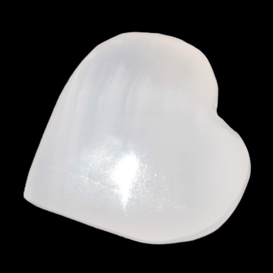 Pink Mangano Calcite hand-carved heart 42-45mm 50-55g Rocks and Things