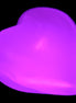 Pink Mangano Calcite 42-45mm in UV light