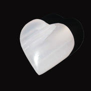 Pink Mangano Calcite hand-carved heart 42-45mm 50-55g Rocks and Things