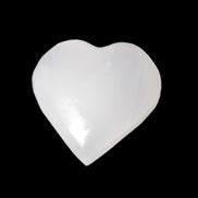 Pink Mangano Calcite hand-carved heart 42-45mm 50-55g Rocks and Things