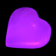 Pink Mangano Calcite 42-45mm in UV light