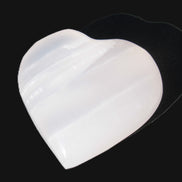 Pink Mangano Calcite hand-carved heart 42-45mm 50-55g Rocks and Things