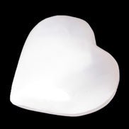 Pink Mangano Calcite hand-carved heart 42-45mm 50-55g Rocks and Things