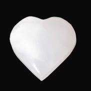 Pink Mangano Calcite hand-carved heart 42-45mm 50-55g Rocks and Things