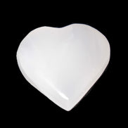 Pink Mangano Calcite hand-carved heart 42-45mm 50-55g Rocks and Things