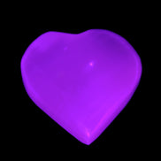 Pink Mangano Calcite hand-carved heart 42-45mm 50-55g Rocks and Things