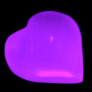 Pink Mangano Calcite hand-carved heart 42-45mm 50-55g Rocks and Things