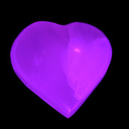 Pink Mangano Calcite 42-45mm in UV light