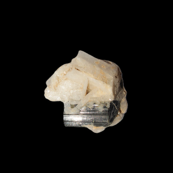 Dark Elbaite 17mm crystal on Feldspar & Mica matrix 25mm 49.2ct  9.8g Rocks and Things