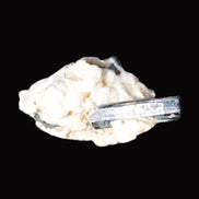 Rainbow Black Tourmaline 20mm crystal on Elbaite, Feldspar and Mica in sunlight - Rocks and Things Store