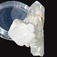 Quartz crystal with Chlorite 45mm with crossed Calcite from Skardu, Pakistan 101ct 20.2g Rocks and Things