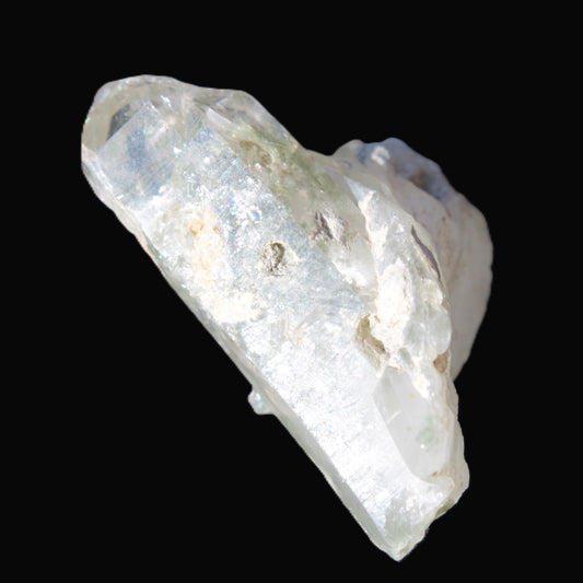 Quartz crystal with Chlorite 45mm with crossed Calcite from Skardu, Pakistan 101ct 20.2g Rocks and Things