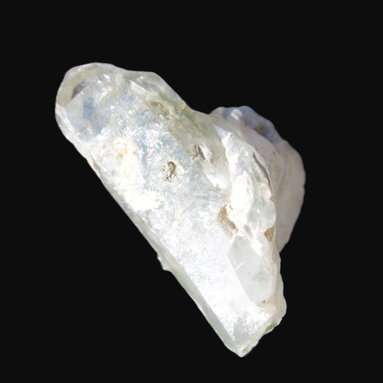 Quartz crystal with Chlorite 45mm with crossed Calcite from Skardu, Pakistan 101ct 20.2g Rocks and Things