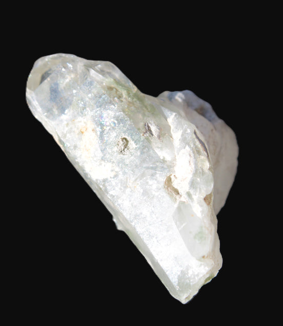 Quartz crystal with Chlorite 45mm with crossed Calcite from Skardu, Pakistan 101ct 20.2g Rocks and Things