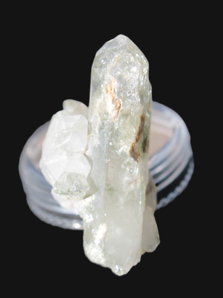 Quartz crystal with Chlorite 45mm with crossed Calcite from Skardu, Pakistan 101ct 20.2g Rocks and Things