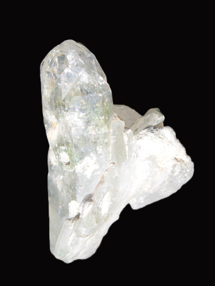 Quartz crystal with Chlorite 45mm with crossed Calcite from Skardu, Pakistan 101ct 20.2g Rocks and Things