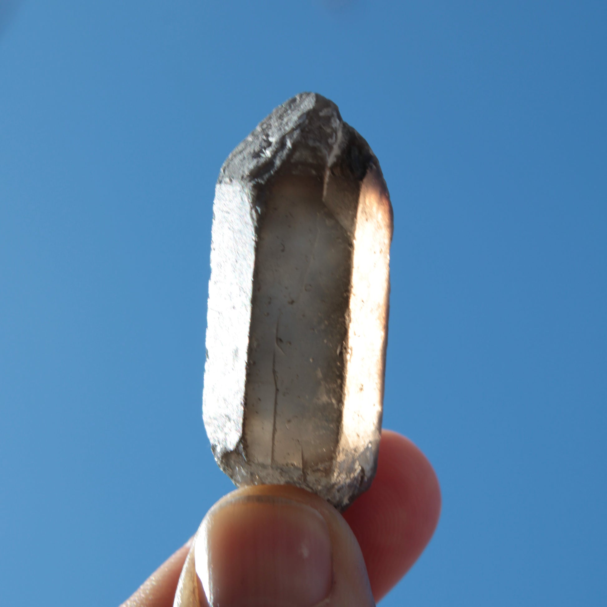 Clear Smoky Quartz double terminated crystal 47mm 120.5ct 24.1g Rocks and Things