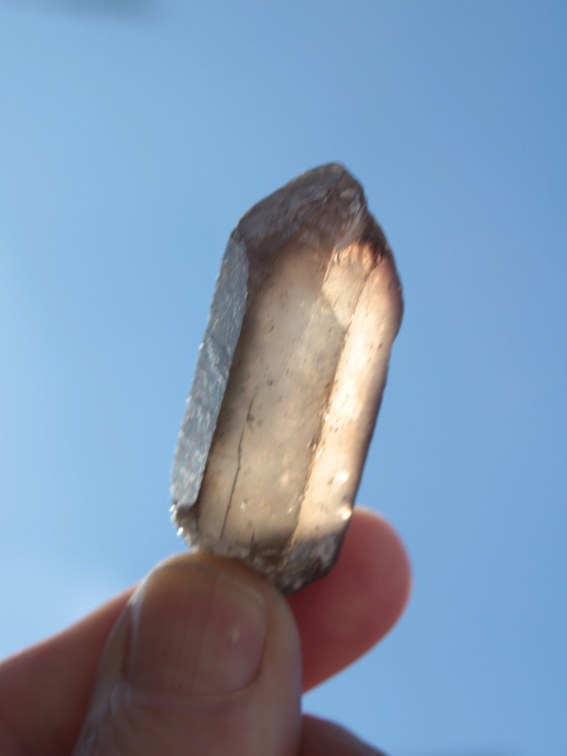 Clear Smoky Quartz double terminated crystal 47mm 120.5ct 24.1g Rocks and Things