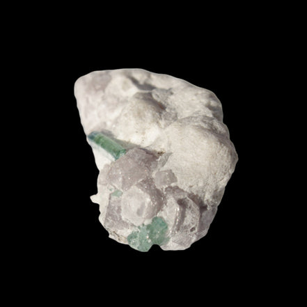 Green and Pink Tourmaline on matrix from Afghanistan 41.1ct 8.2g in sunlight - Rocks and Things Store