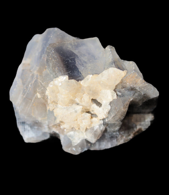 Blue Cubic Fluorite cluster 162ct 32.4g in sunshine - Rocks and Things Store