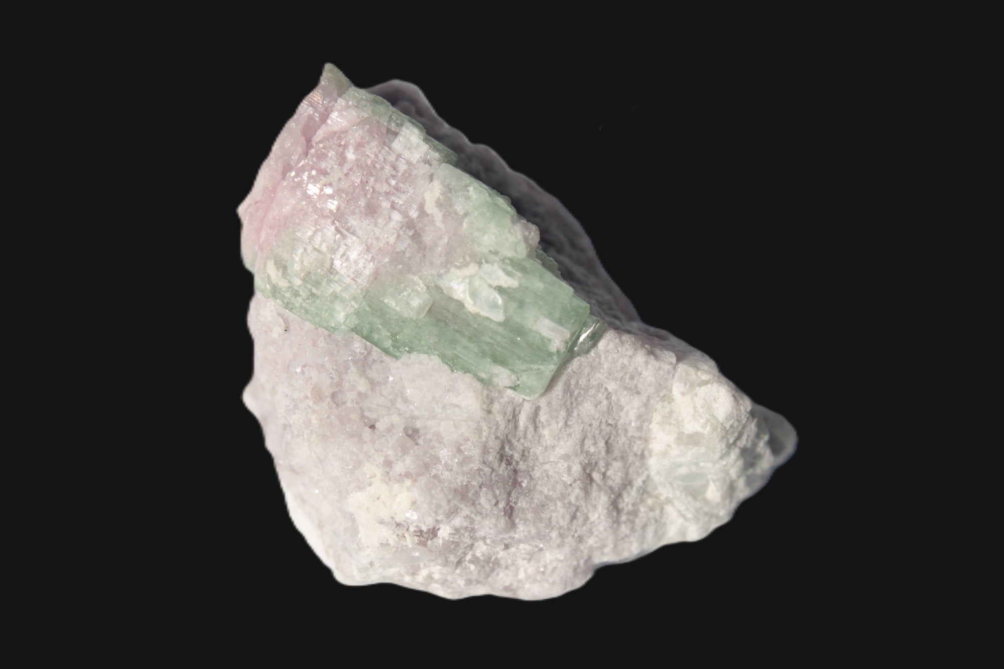 Watermelon Tourmaline crystal 25mm on matrix from Afghanistan 162.9ct 32.5g - Rocks and Things Store