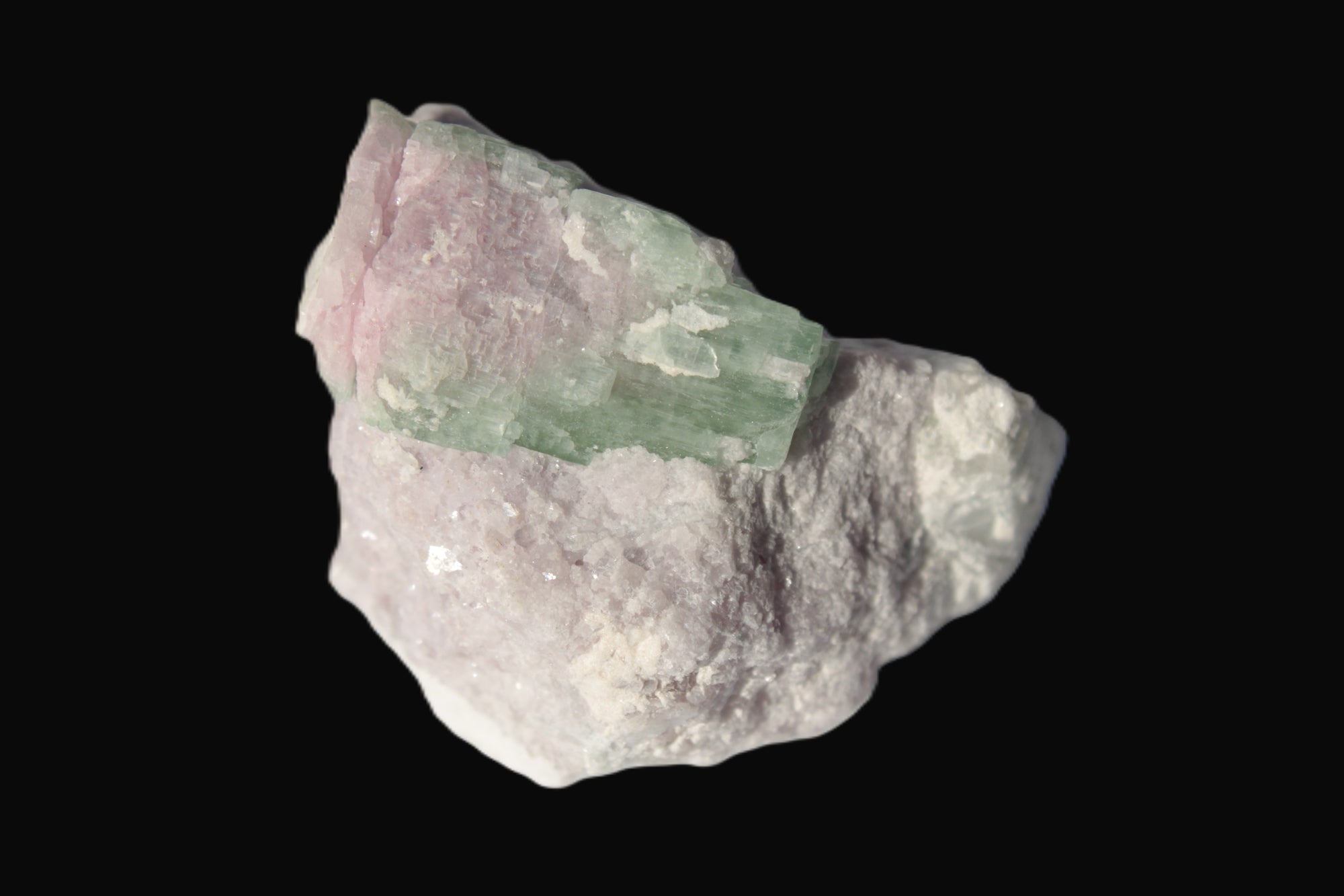 Watermelon Tourmaline crystal 25mm on matrix from Afghanistan 162.9ct 32.5g - Rocks and Things Store