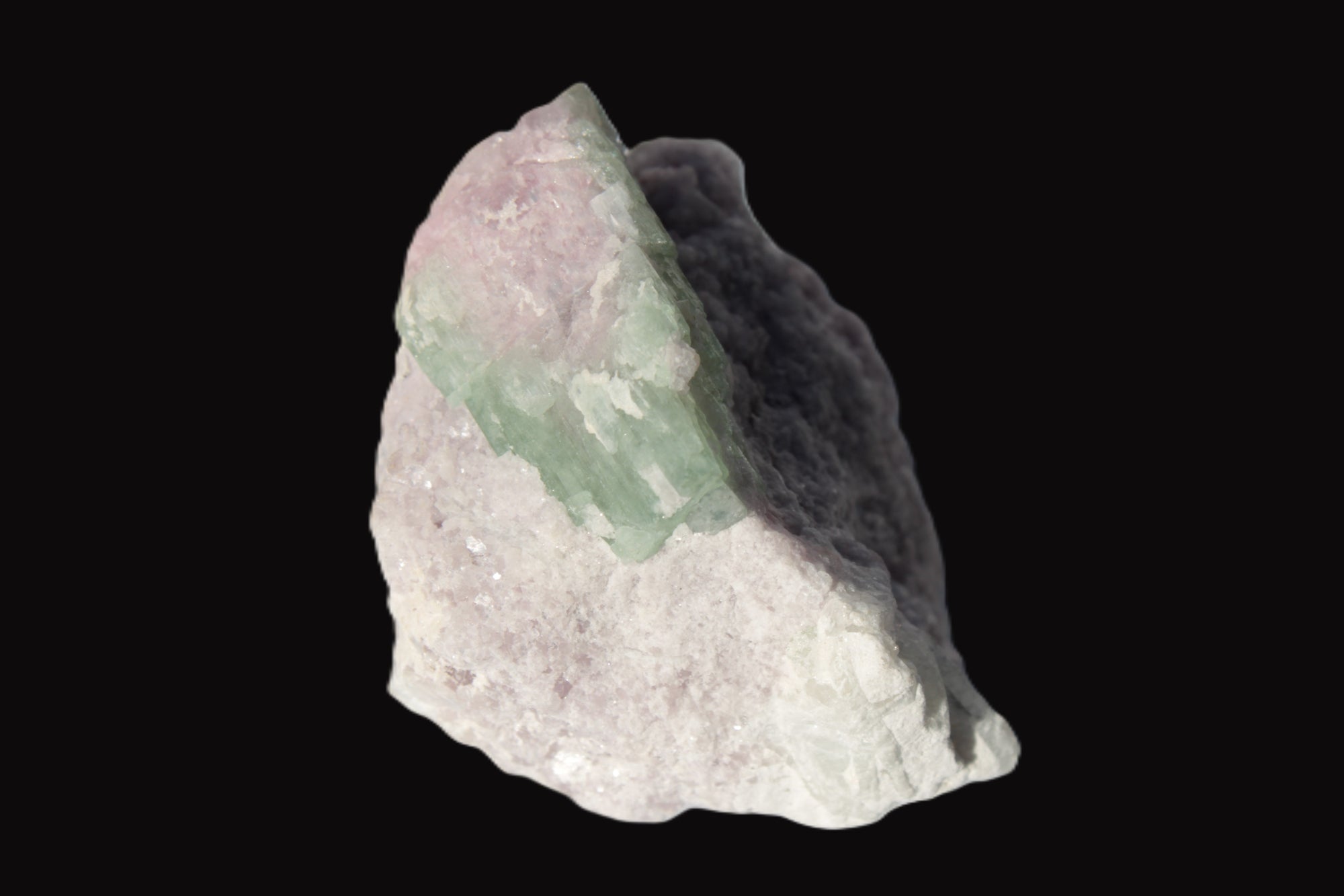 Watermelon Tourmaline crystal 25mm on matrix from Afghanistan 162.9ct 32.5g Rocks and Things