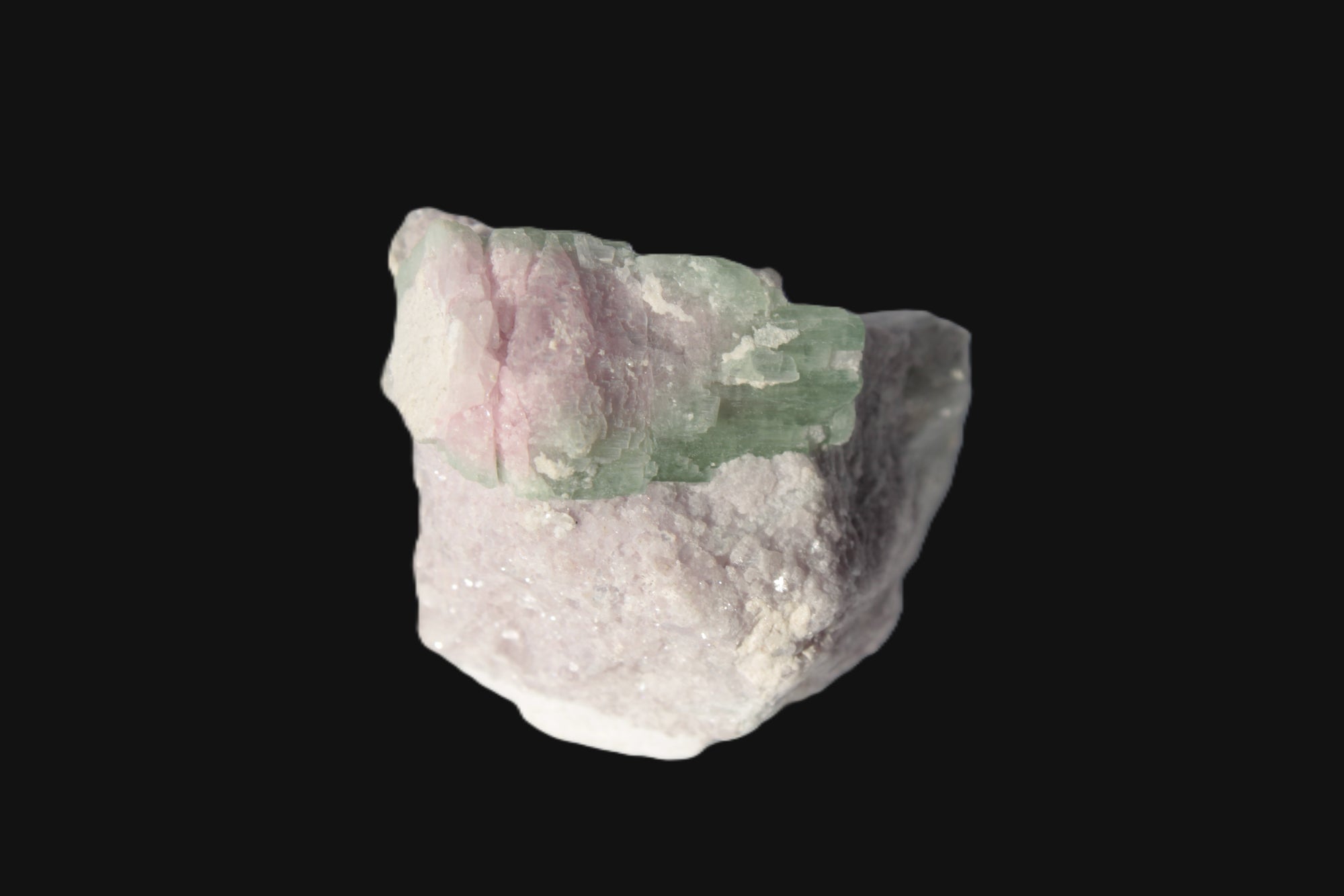 Watermelon Tourmaline crystal 25mm on matrix from Afghanistan 162.9ct 32.5g Rocks and Things