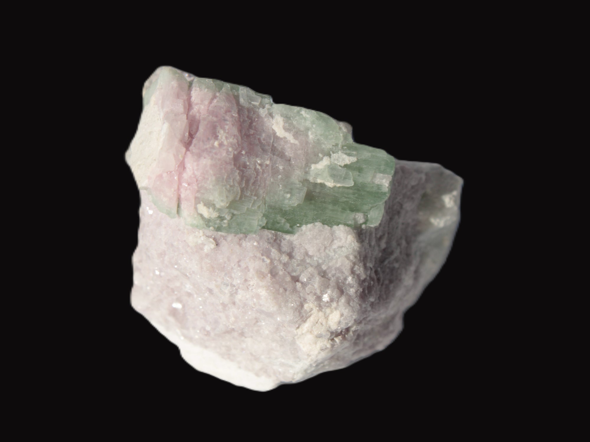 Watermelon Tourmaline crystal 25mm on matrix from Afghanistan 162.9ct 32.5g Rocks and Things