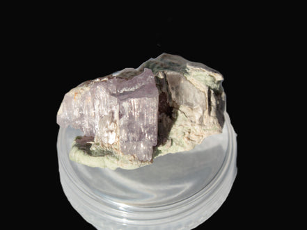 Pink Kunzite crystal with Lepidolite in matrix 75.6ct  15.1g Rocks and Things
