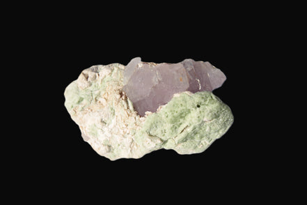 Pink Kunzite crystal with Lepidolite in matrix 75.6ct  15.1g Rocks and Things