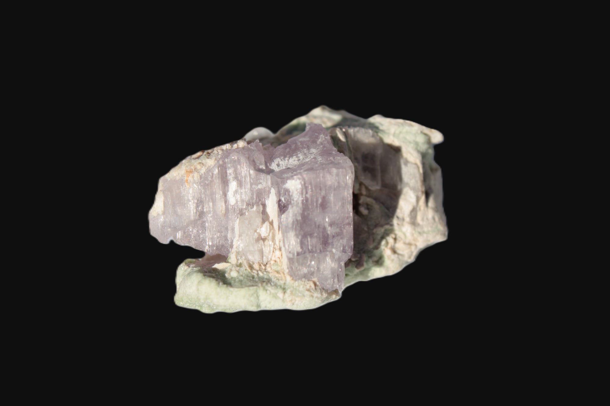 Pink Kunzite crystal with Lepidolite in matrix 75.6ct  15.1g Rocks and Things