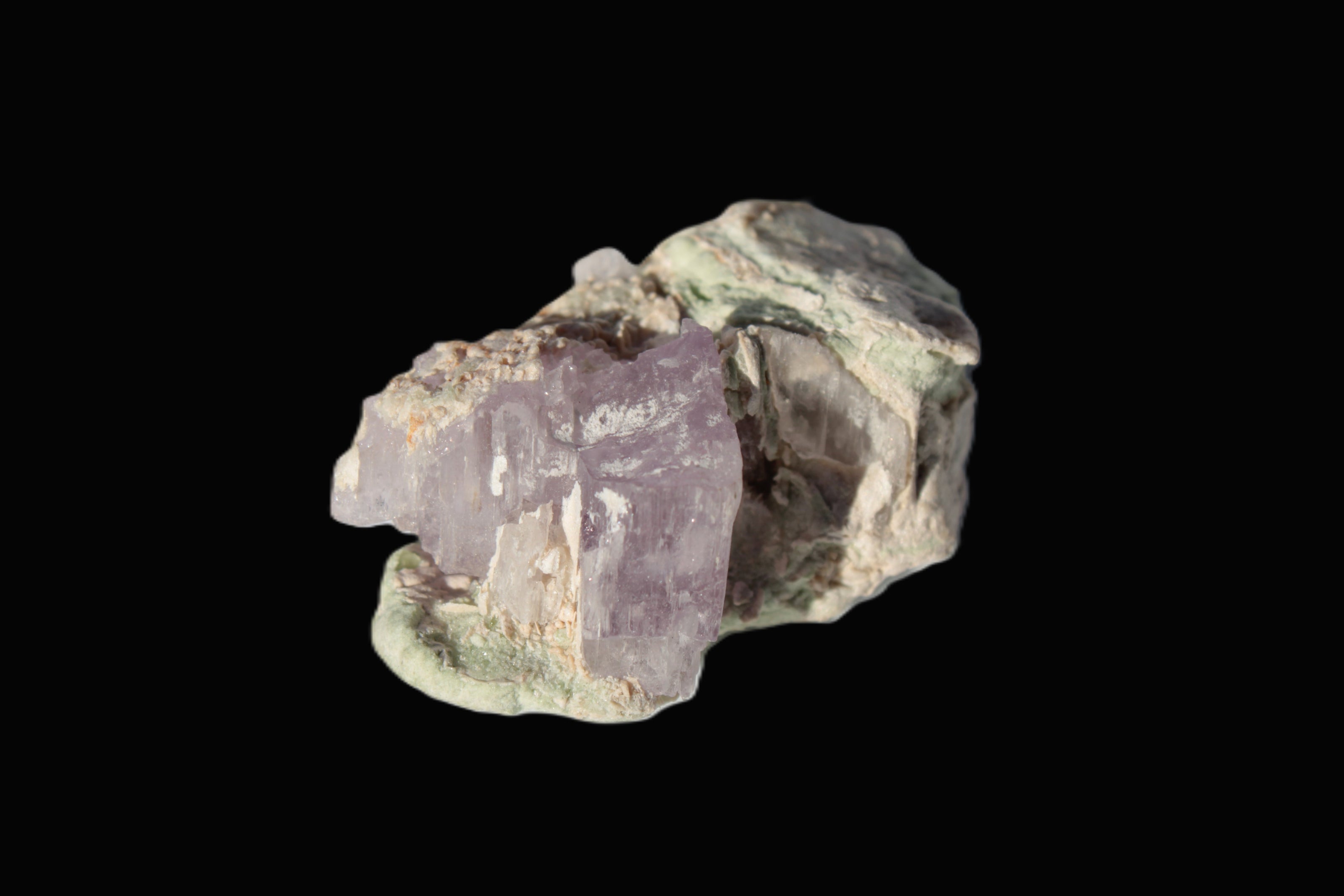 Pink Kunzite crystal with Lepidolite in matrix 75.6ct  15.1g Rocks and Things