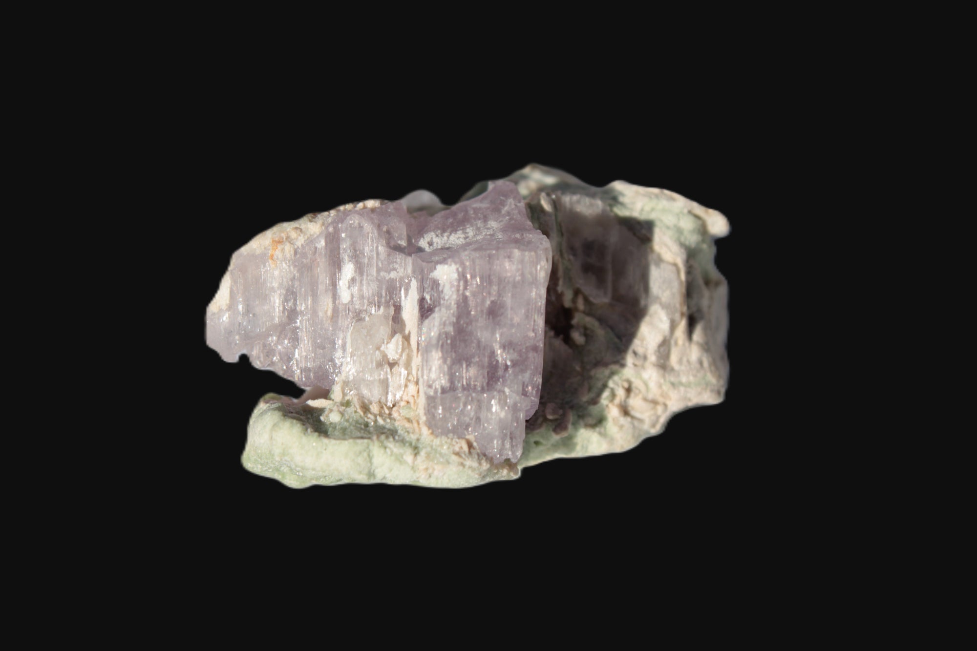Pink Kunzite crystal with Lepidolite in matrix 75.6ct  15.1g Rocks and Things