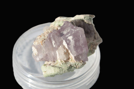 Pink Kunzite crystal with Lepidolite in matrix 75.6ct  15.1g Rocks and Things