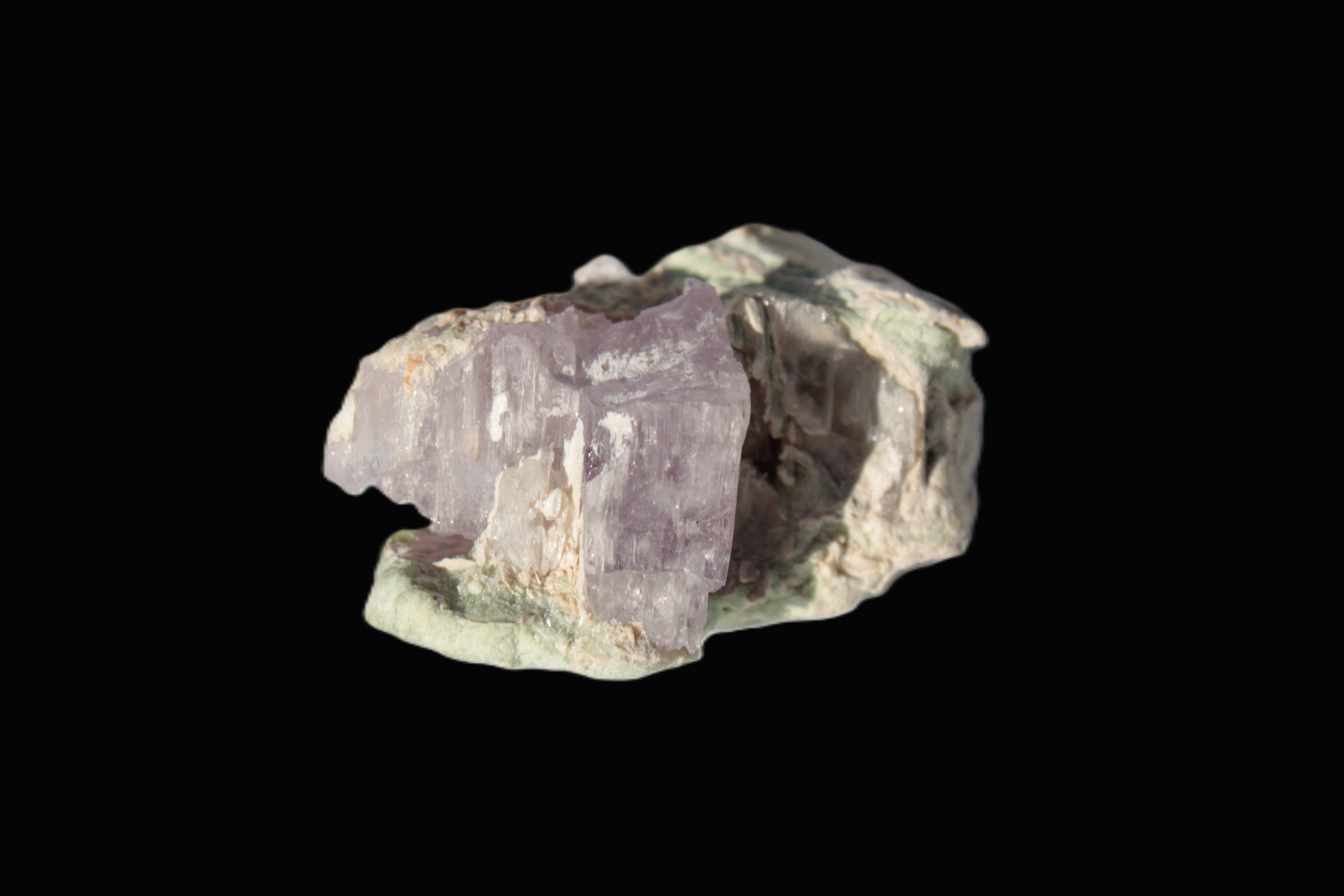 Pink Kunzite crystal with Lepidolite in matrix 75.6ct  15.1g Rocks and Things