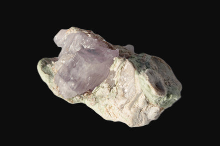 Pink Kunzite crystal with Lepidolite in matrix 75.6ct  15.1g Rocks and Things