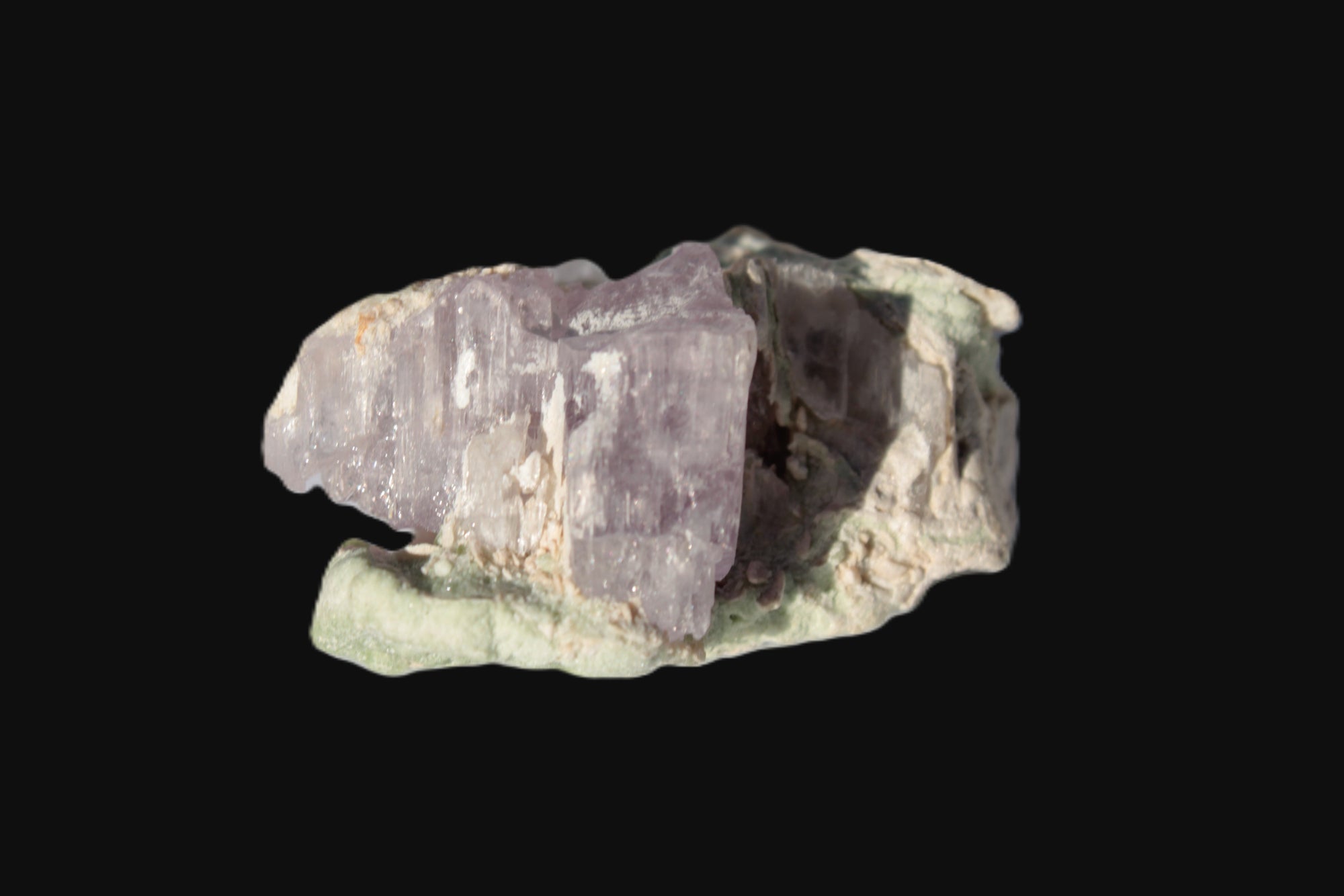 Pink Kunzite crystal with Lepidolite in matrix 75.6ct  15.1g Rocks and Things