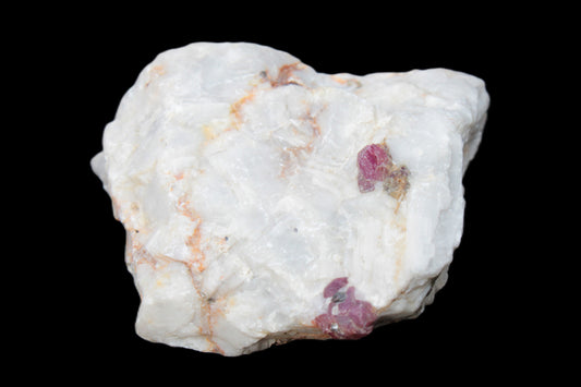 Ruby UV reactive with Muscovite in Marble 255ct 50.9g Rocks and Things