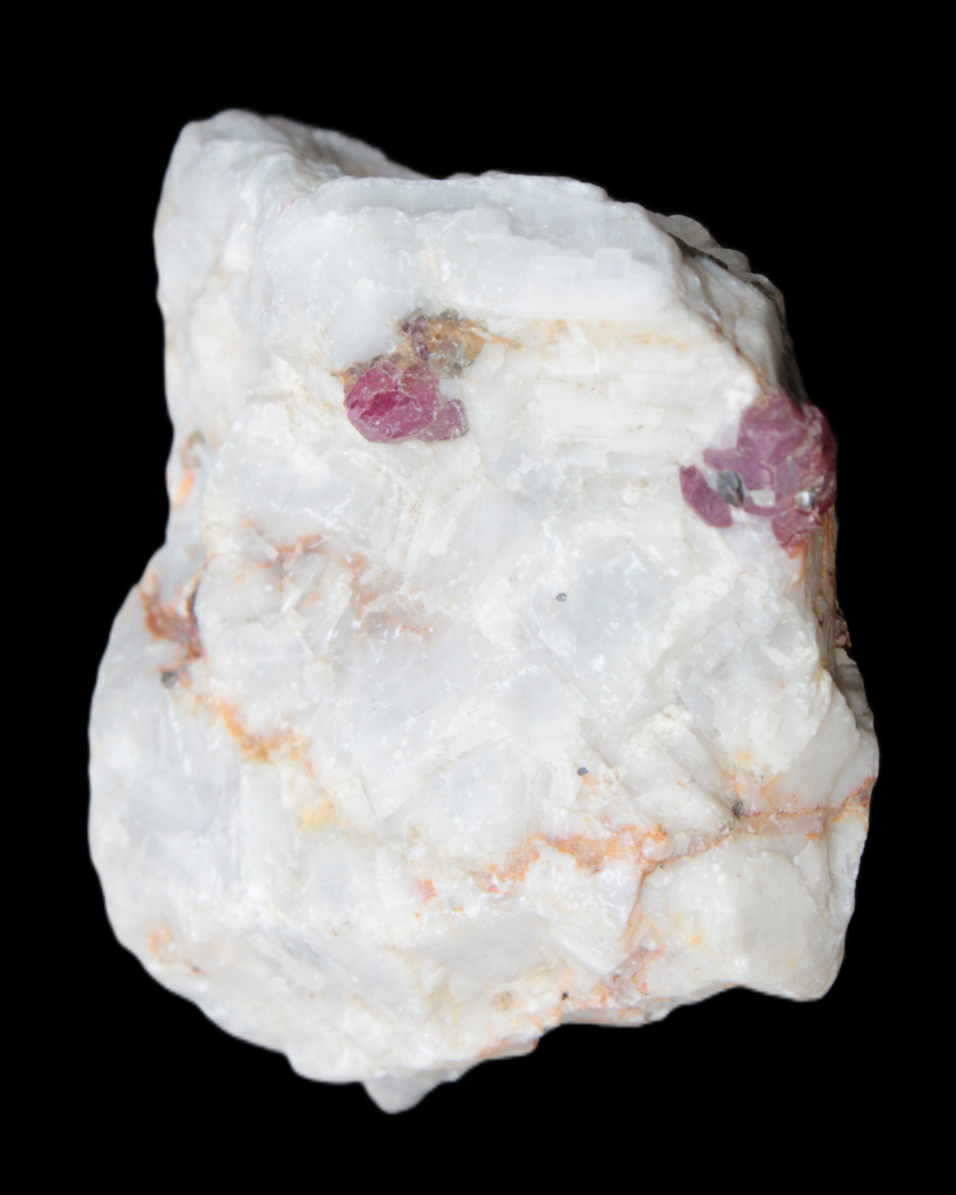 Ruby UV reactive with Muscovite in Marble 255ct 50.9g - Rocks and Things Store