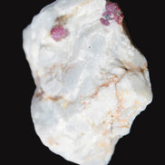 Ruby UV reactive with Muscovite in Marble 255ct 50.9g - Rocks and Things Store
