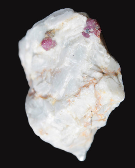Ruby UV reactive with Muscovite in Marble 255ct 50.9g - Rocks and Things Store