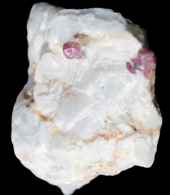 Ruby UV reactive with Muscovite in Marble 255ct 50.9g - Rocks and Things Store
