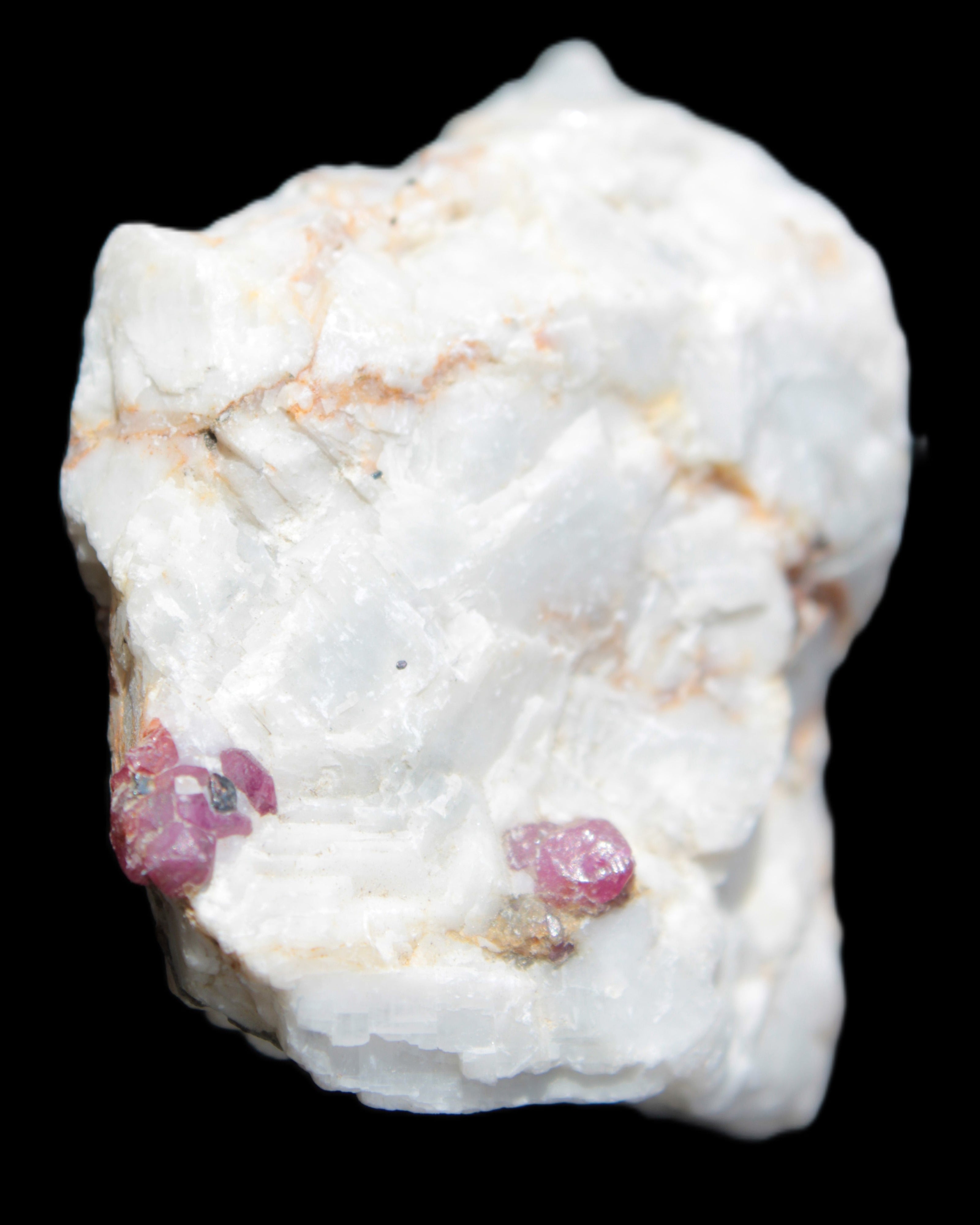 Ruby UV reactive with Muscovite in Marble 255ct 50.9g in sunlight - Rocks and Things Store
